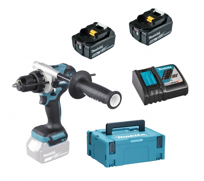 Makita DHP492RTN LXT 18V Impact drill/screwdriver 2x 6.0 Ah and quick charger in Mbox