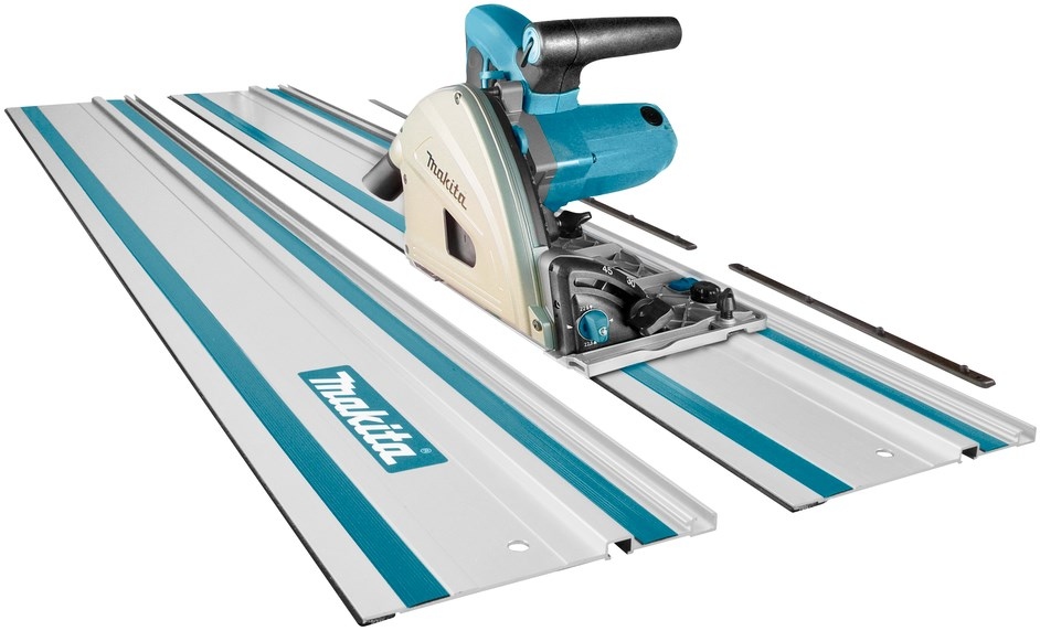 Makita SP6000J1N2 Circular saw 165 mm + 2 x rail + connecting strips + 5 years dealer warranty