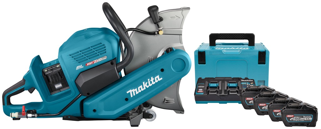 Makita CE001GT401X 355 mm cut-off machine 2 x 40V Max 4 x 5.0Ah Li-Ion