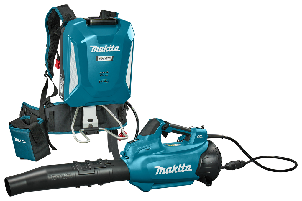 Makita UB003CZNL1 36 V Back-mounted leaf blower connector type + PDC1500 Back battery