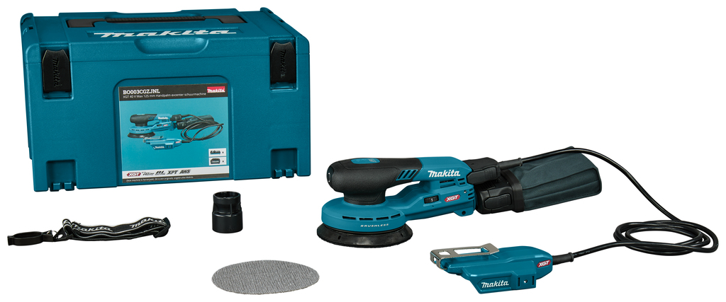 Makita BO003CGZJNL XGT 40 V Max 125 mm Palm eccentric sander excl. battery and charger in Mbox