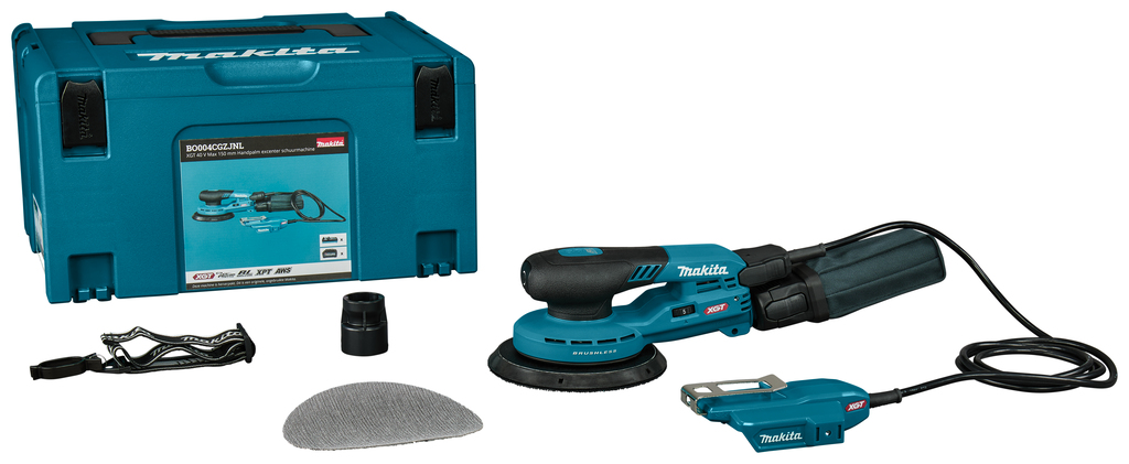 Makita BO004CGZJNL XGT 40 V Max 150 mm Palm eccentric sander excl. battery and charger in Mbox