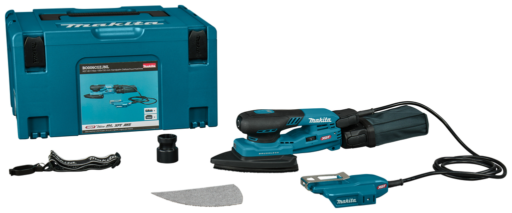 Makita BO006CGZJNL XGT 40 V Max 100x150 mm Hand Palm Delta Sander excl. battery and charger in Mbox