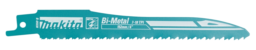 Makita Accessories B-05038 Reciprocating saw blade Progressive 152MM Metal 5 pieces