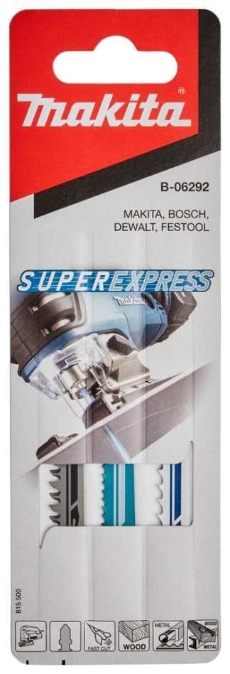 Makita Accessories B-06292 Progressive jigsaw blade set. Assorted 3 pieces