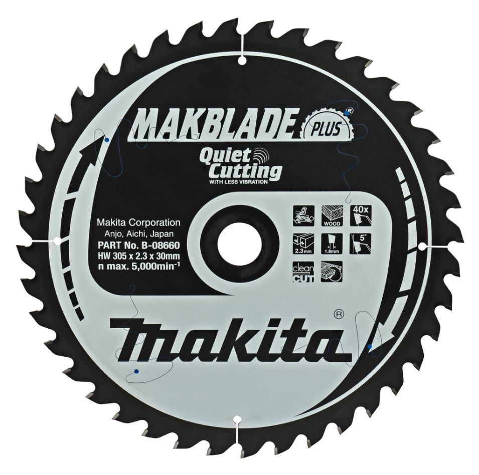 Makita Accessories B-08660 HM saw blade Quiet