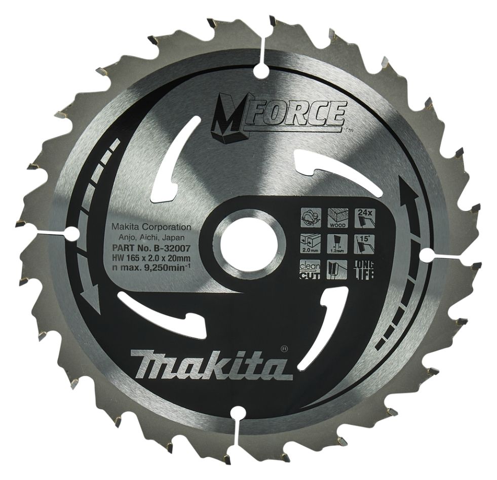 Makita Accessories B-32007 HM saw blade Mforce 165 x 20 x 24T