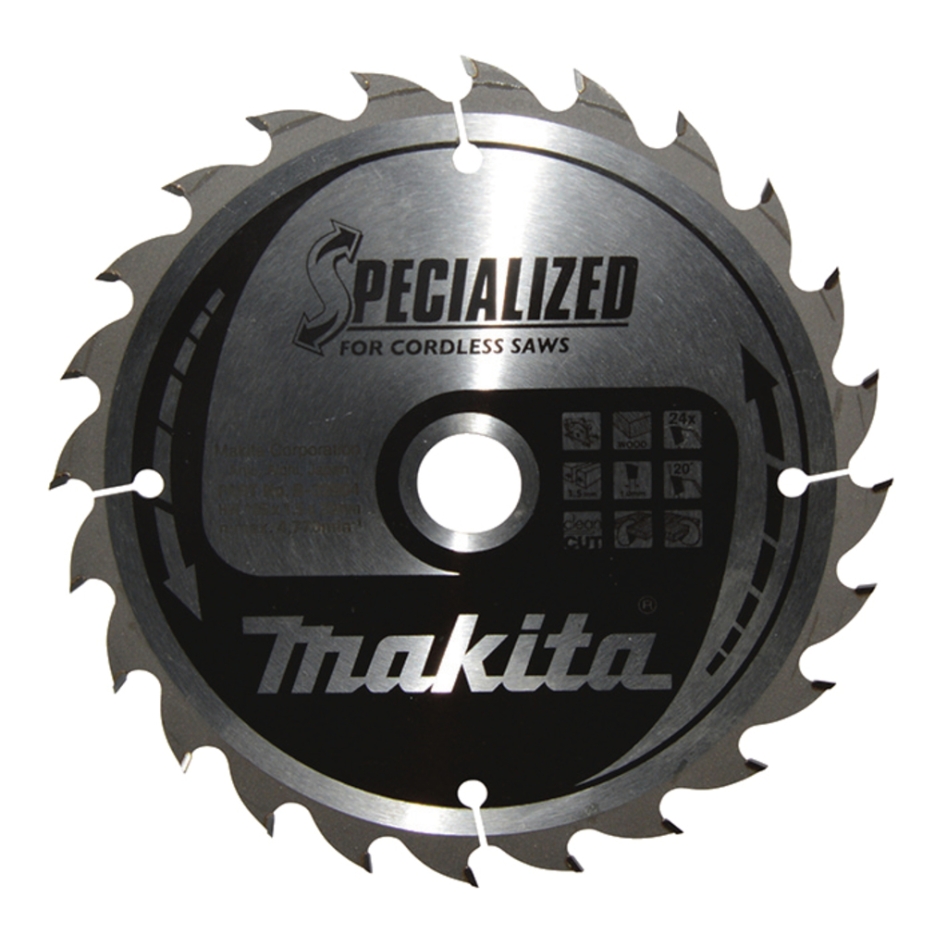 Makita Accessories B-32904 Cirkelblad hout - Specialized 165x20x1,5 24T 20g