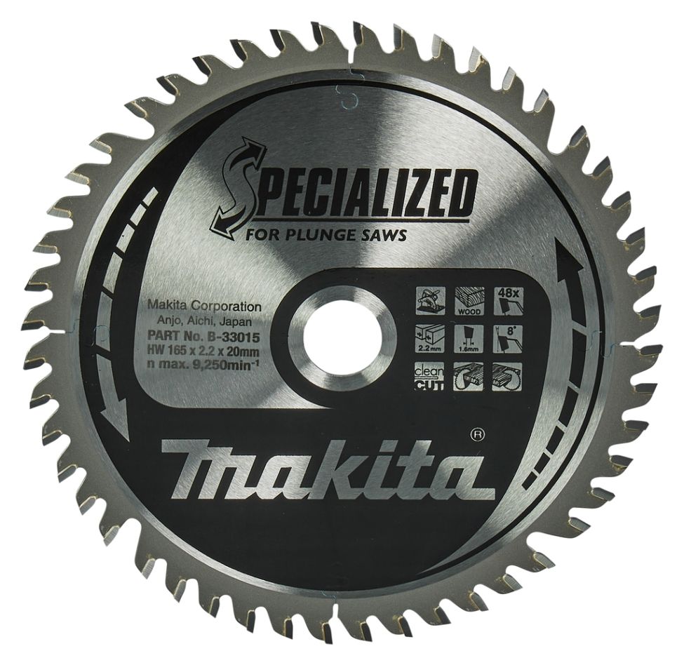 Makita Accessories B-33015 HM saw blade Specialized 165 x 20 x 48T
