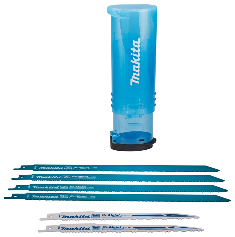 Makita Accessories B-44448 Reciprocating saw blade set 6-piece wood/metal