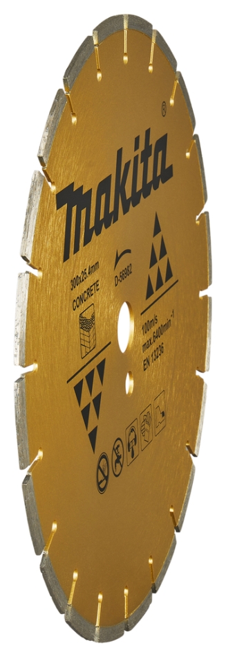 Makita Accessories D-56982 Diamond disc 300 x 25.4 mm Gold