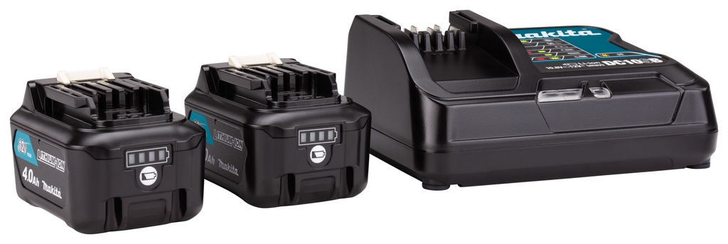 Makita Accessories 197641-2 Starter Kit - 2 x Battery BL1040B + DC10SB Charger 12 Volt 4.0 AH Li-ion in MBox 1