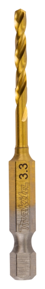 Makita Accessories B-50902 Metaalb HSS-Tin slags 3,3x70mm