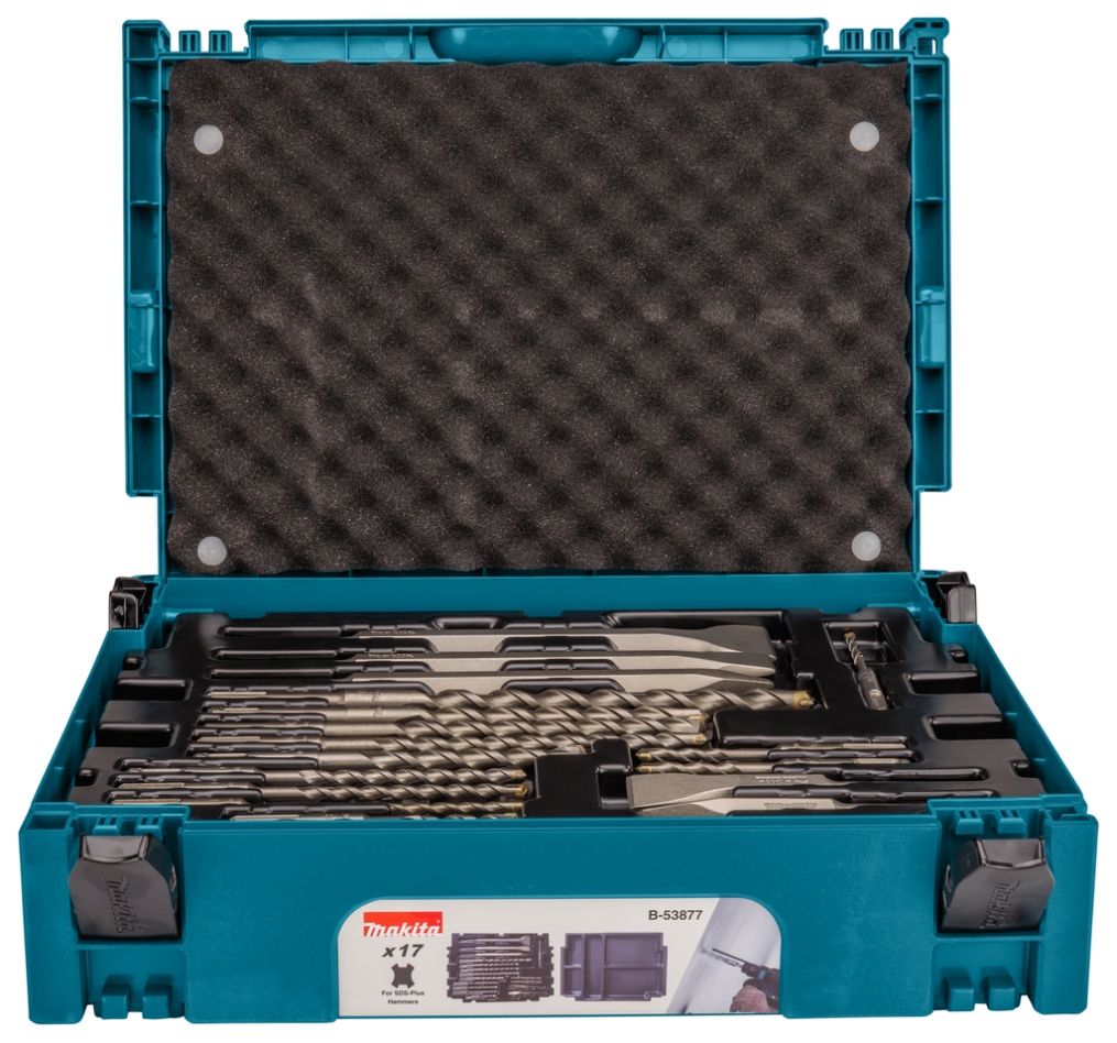 Makita Accessories B-53877 drill/chisel set SDS-PLUS 17-piece in MakPac1