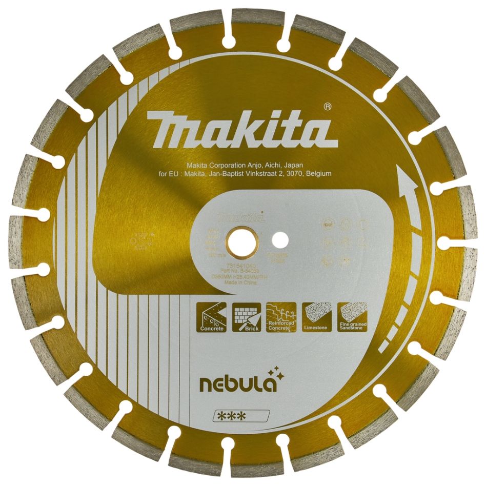 Makita Accessories B-54053 Diamond disc 350 x 25.4 mm Orange