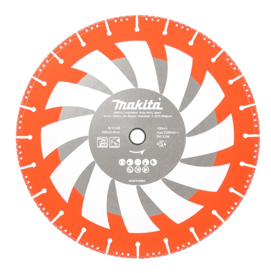 Makita Accessories B-55348 Diamond disc 350 x 25.4 x 3.4 mm rescue segment