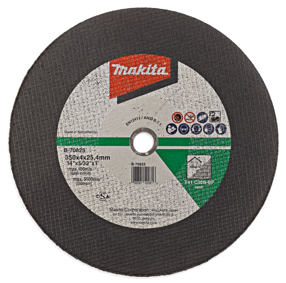 Makita Accessories B-70823 Cut-off wheel 350 x 25,4 x 4,0mm for stone Per 1 piece