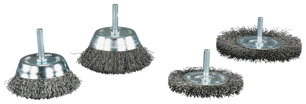 Makita Accessories D-65729 Brush set Pleated steel 4-piece