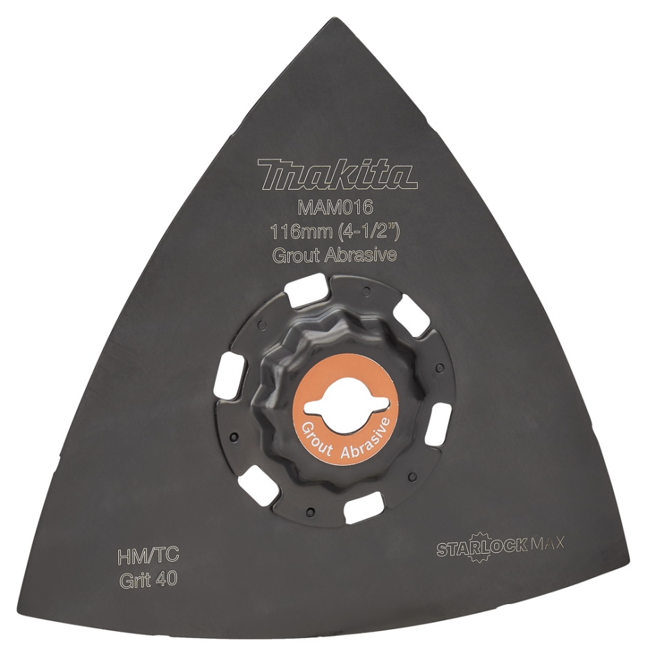 Makita Accessories B-66569 MAM016 Sanding pad HM 116mm K40 starlock Max multitool blade