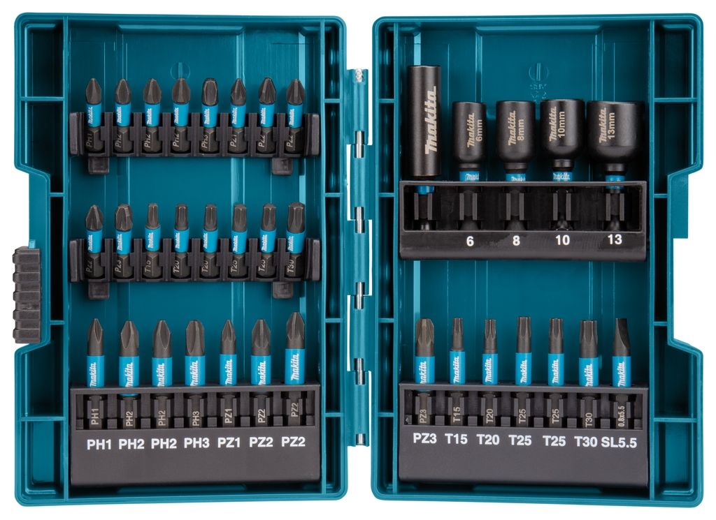 Makita Accessories B-66880 Impact screwdriver kit 35 pcs X Impact Black