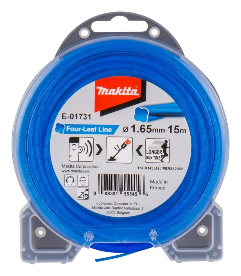 Makita Accessories E-01731 Cutting Wire Blue 1.65 mm x 15 mtr for brush cutters