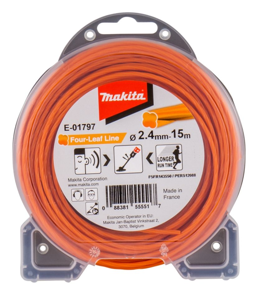 Makita Accessories E-01797 Cutting wire 2.4 x 15 meters Orange