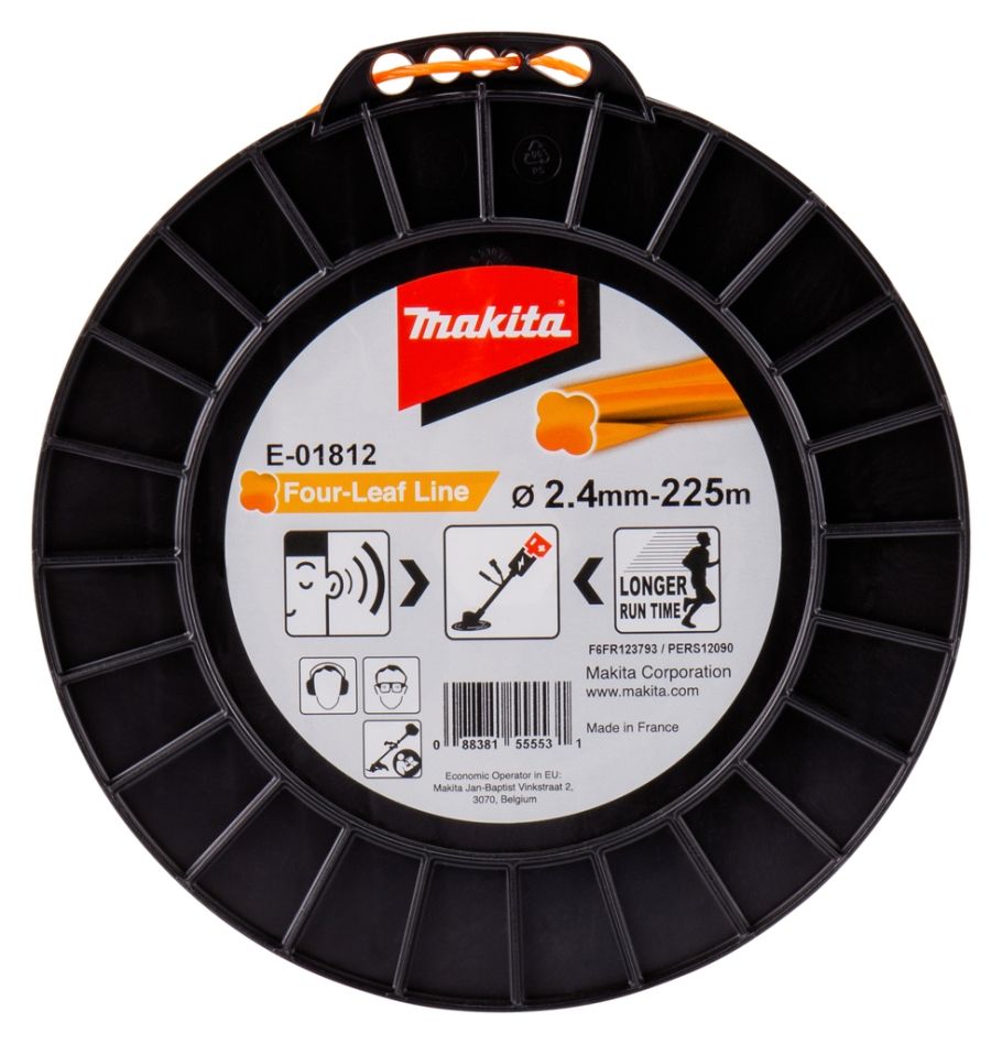 Makita Accessories E-01812 Nylon cord for trimming 2.4 x 225 meters Orange