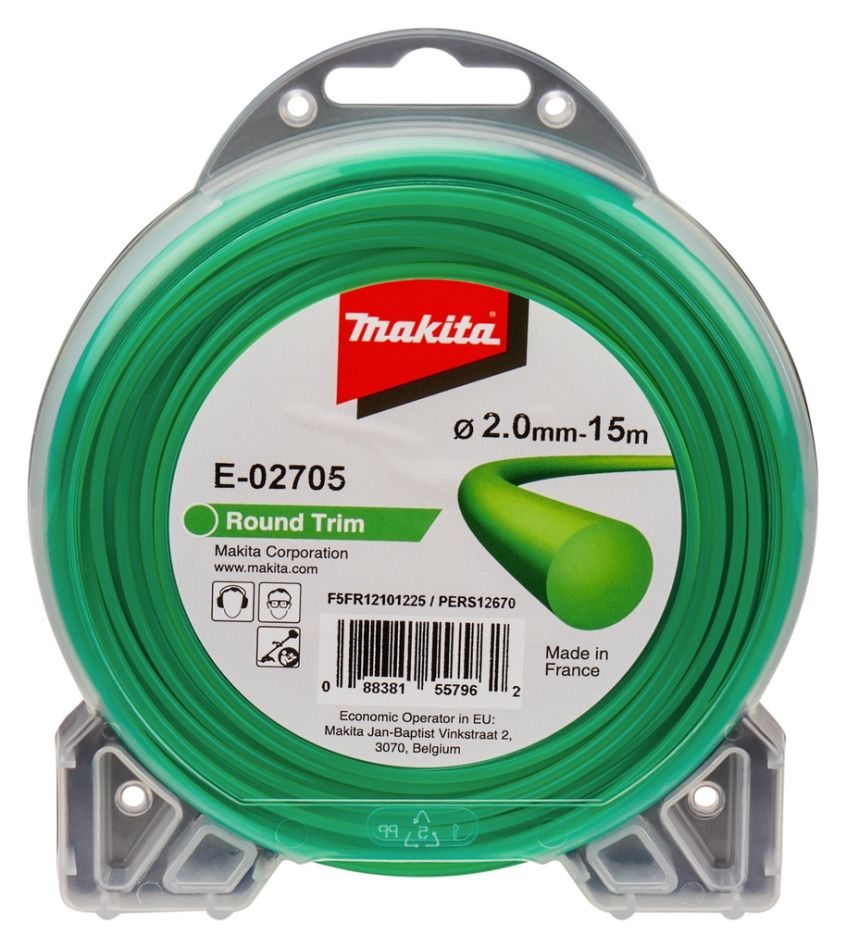 Makita Accessories E-02705 Cutting wire Green 2mm x 15 mtr round