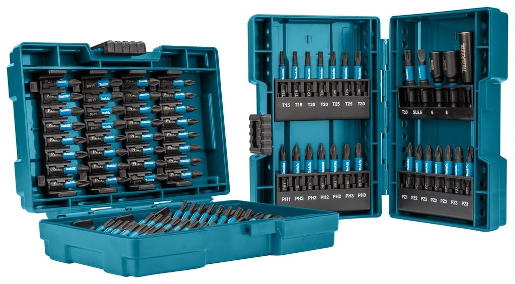 Makita Accessories E-03109 Impact Black Bit Set 25/50 mm – 90 – Piece in 2 bit boxes