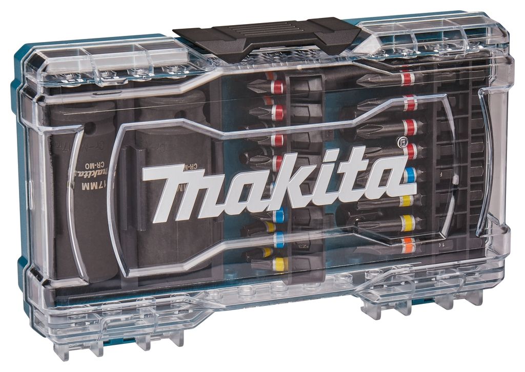 Makita Accessories E-07060 Screw bit set with power caps 30-piece