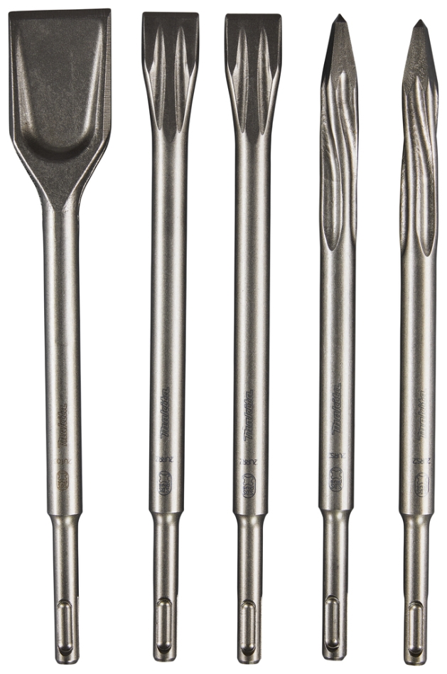 Makita Accessories E-13188 Chisel set self-sharpening SDS-Plus 5-piece