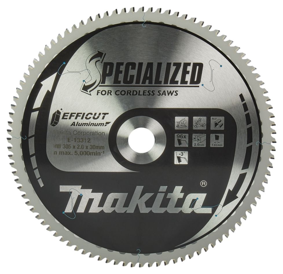 Makita Accessories E-13312 Cut-off saw blade Aluminum 305x30x2,0 96T