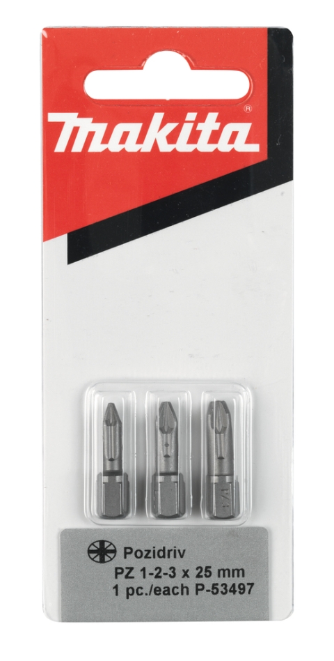 Makita Accessories P-53497 3-piece Torsion screwdriver set Pozidrive