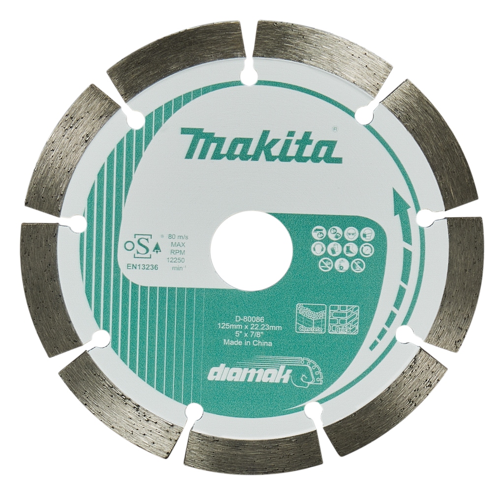 Makita Accessories D-80086 Diamond disc 125x22.23x1.8mm Segment