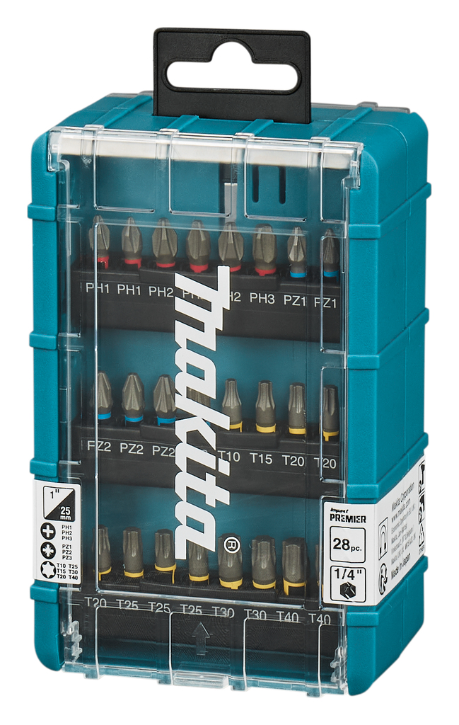 Makita Accessories E-25068 Impact screw bit set 28-piece