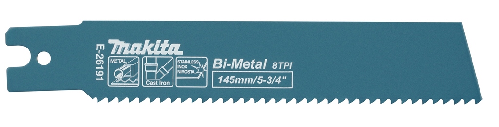 Makita Accessories E-26191 Reciprocating saw blade steel 1.6x145mm 8T