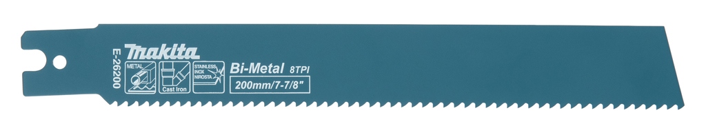 Makita Accessories E-26200 Reciprocating saw blade 1.6x200mm 8T