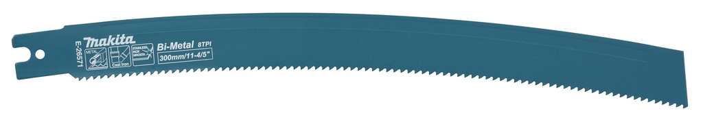 Makita Accessories E-26571 Recipro saw blade curved 1.6x300mm 8T