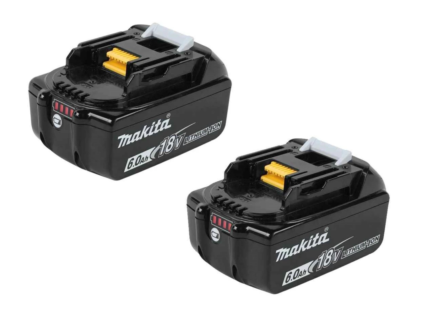 Makita Accessories BL1860BDUO 2 x battery 18 volts 6.0 AH Li-ion