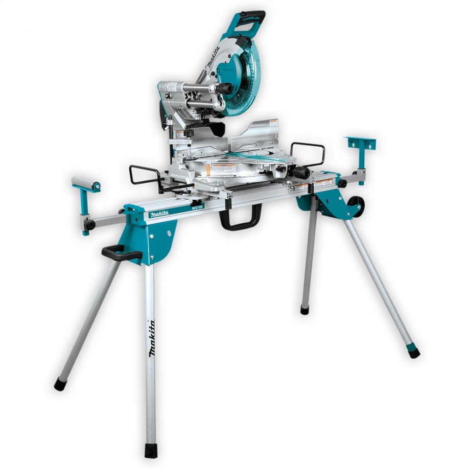 Makita LS1019LDEAWST LS1019L Radial Mitre Saw 1510 Watt 260 mm + DEBWST06 Stand