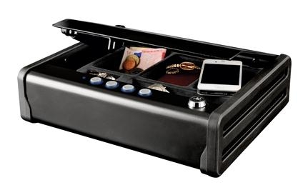 Masterlock MLD08E Digital compact Safe with key and cable