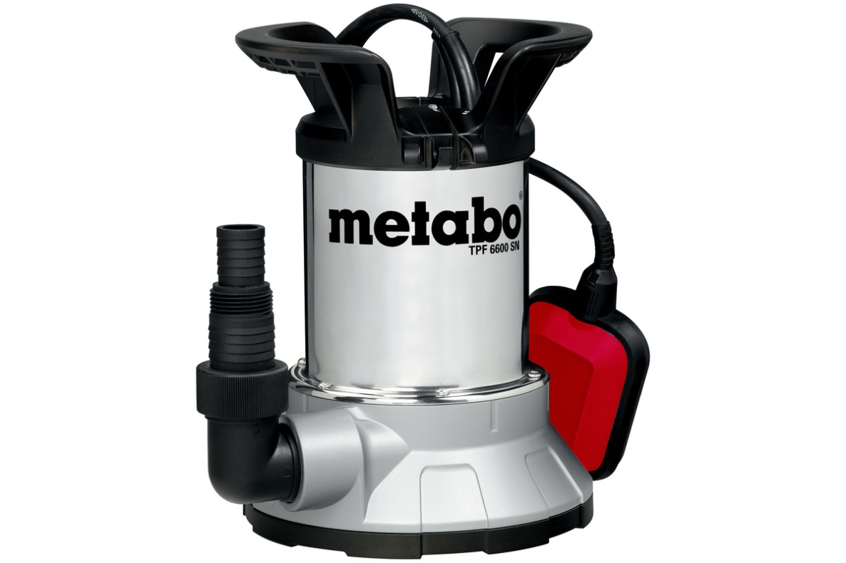 Metabo 250660006 TPF 6600 SN Freshwater submersible pump, flat-priming