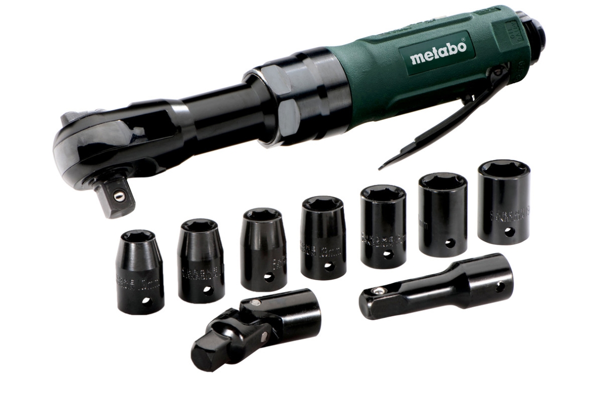 Metabo 604119500 DRS 68 Set Compressed Air Ratchet Screwdriver