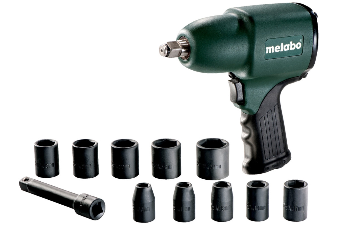 Metabo 604118500 DSSW 360 Set 1/2" Compressed air impact wrench with sockets