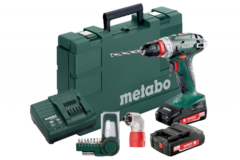 Metabo 602217870 BS18 Quick cordless drill driver 18V Set in Metabox