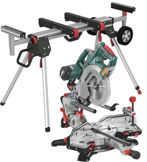 Metabo 690972000 KGSV 72 XACT SYM Cut-off saw with pulling function + KSU251 Undercarriage