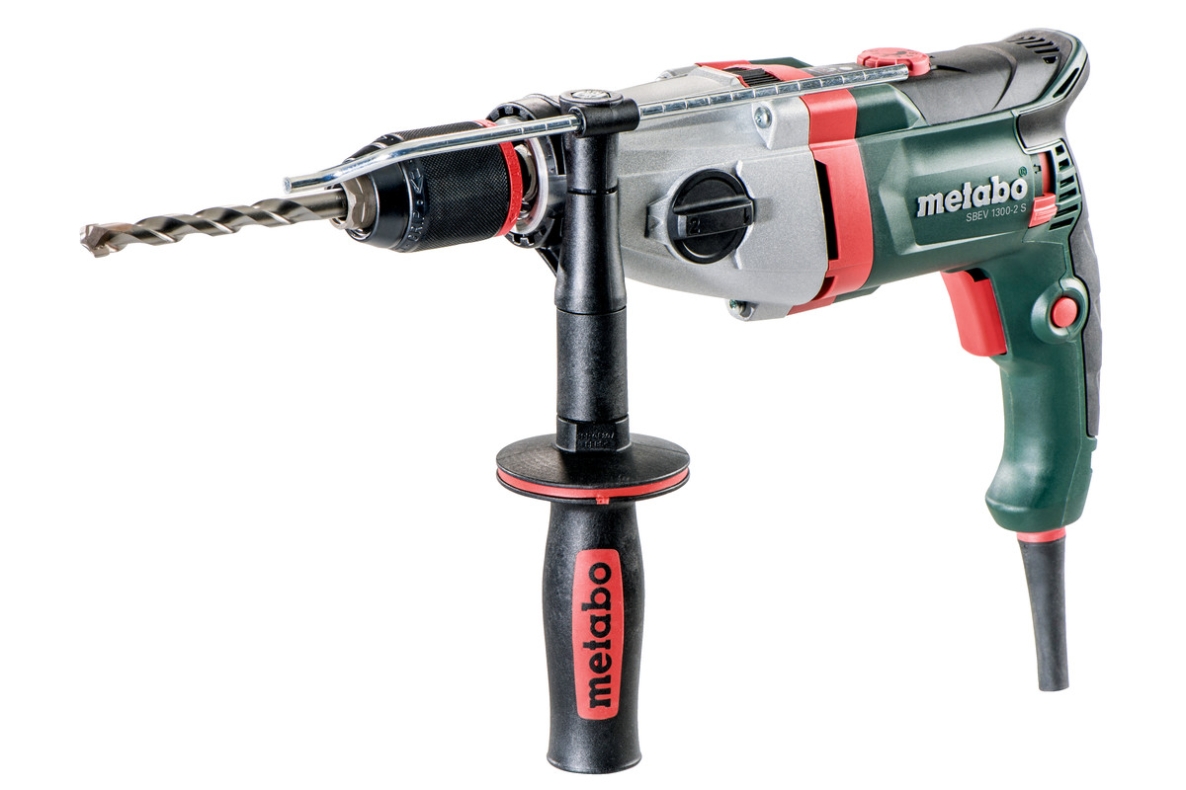 Metabo 600786500 SBEV 1300-2 S Impact drill 1300 Watt with Futuro Plus Quick-c+ Lamping drill holder