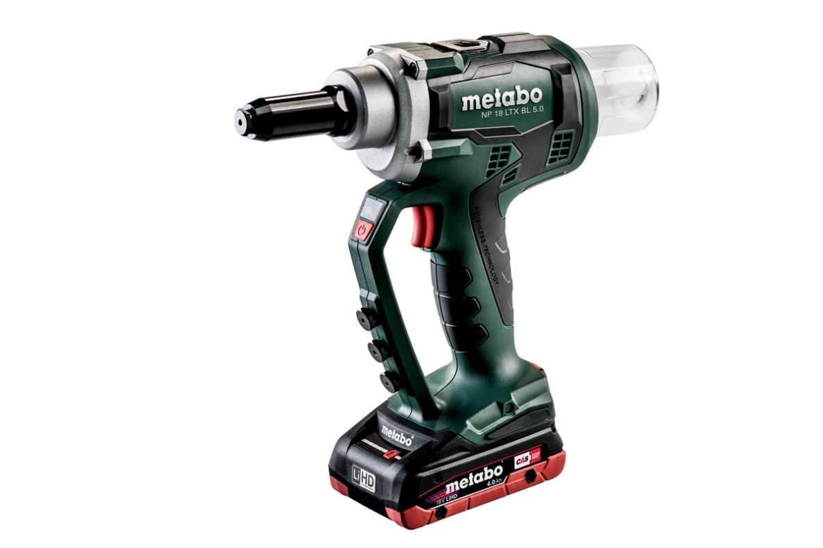 Metabo 619002800 NP 18 LTX BL 5.0 Cordless Blind riveter 18V 4.0Ah LiHD