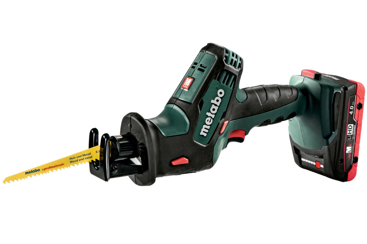 Metabo 602266800 SSE 18 LTX Compact Reciprocating saw 18V 4.0Ah LiHD