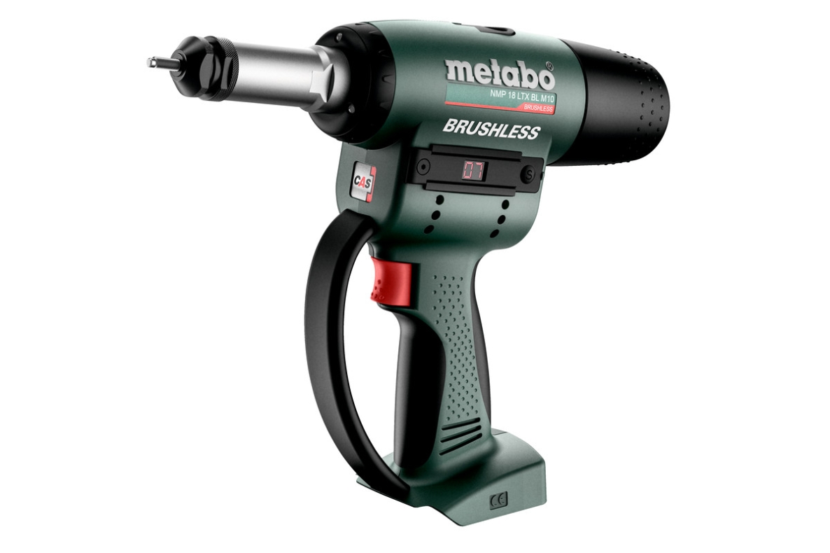 Metabo 601788850 NMP 18 LTX BL M10 Cordless rivet nut gun 18V excl. batteries and charger